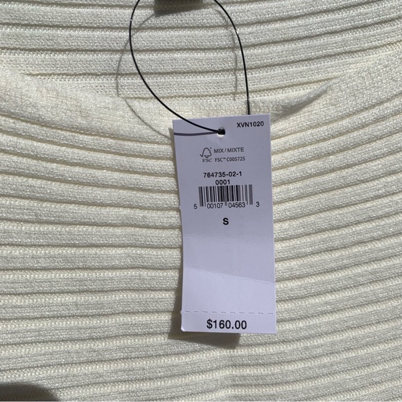NWT Banana Republic Ribbed Sweater Dress Cream Ivory Long MSRP $160 Size SMALL - Picture 10 of 16